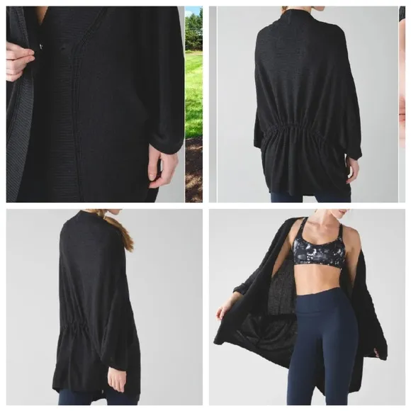 Lululemon Breeze Easy Wrap. Grey. Cashmere blend.