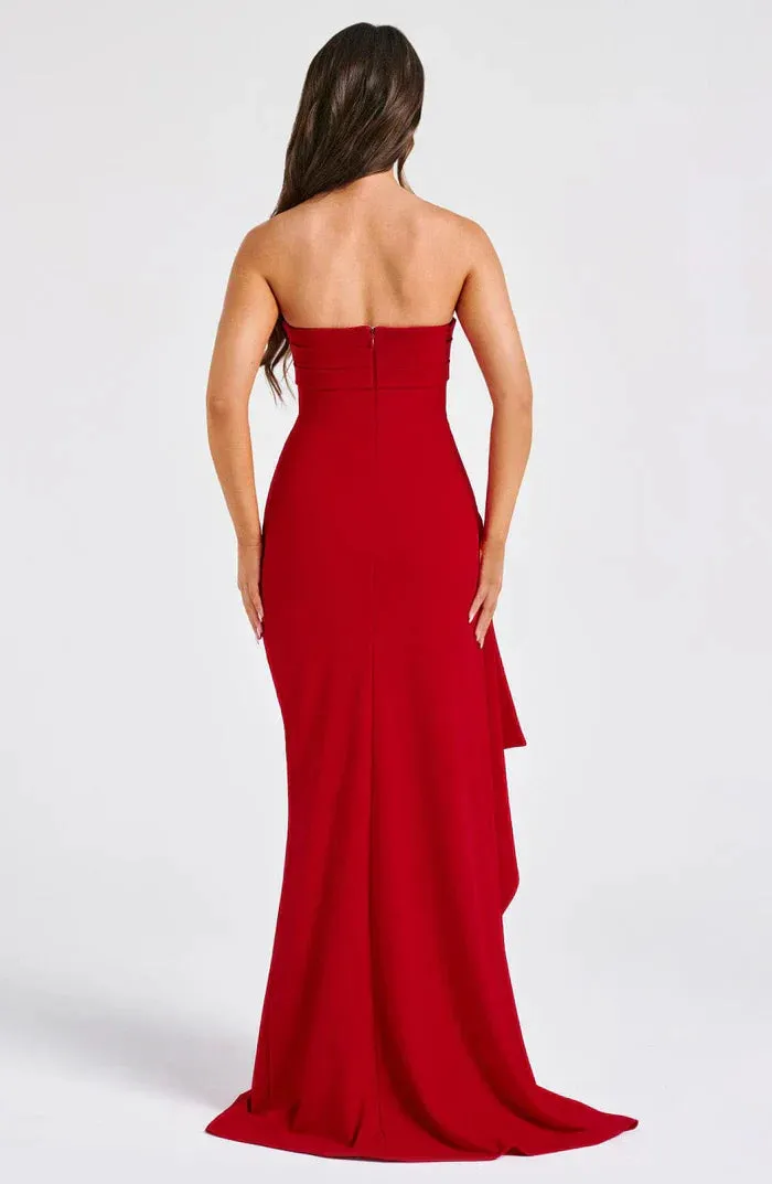 LUNA MAXI DRESS - RED