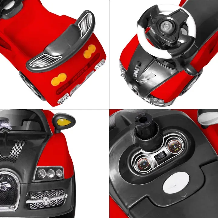 Mercedes Benzz Kids Push Car, Fun Play For Toddlers comes with Flashing Light & Melody Music, Mercedes Ride On Car
