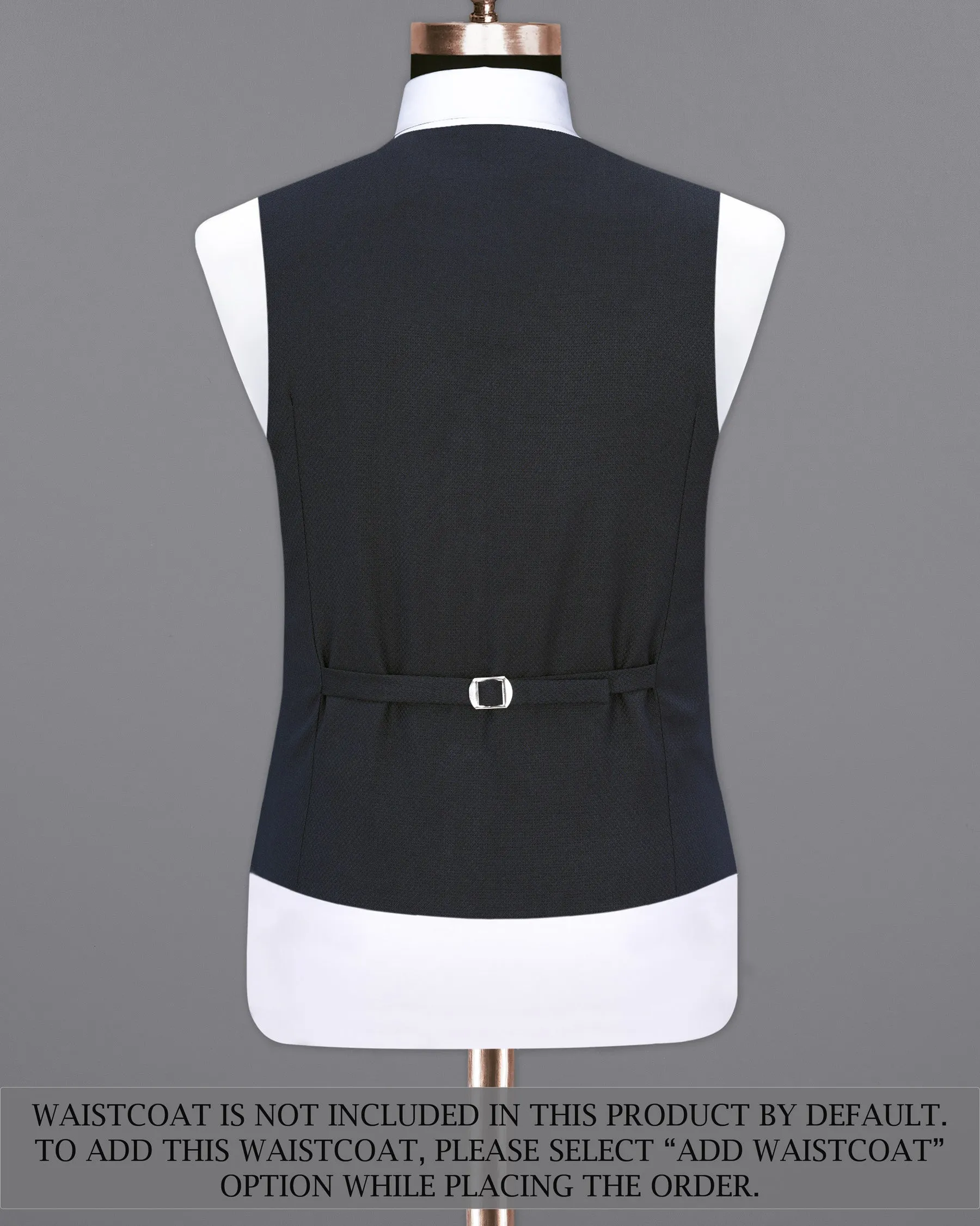 Mirage Blue Diamond Textured Single Breasted Suit