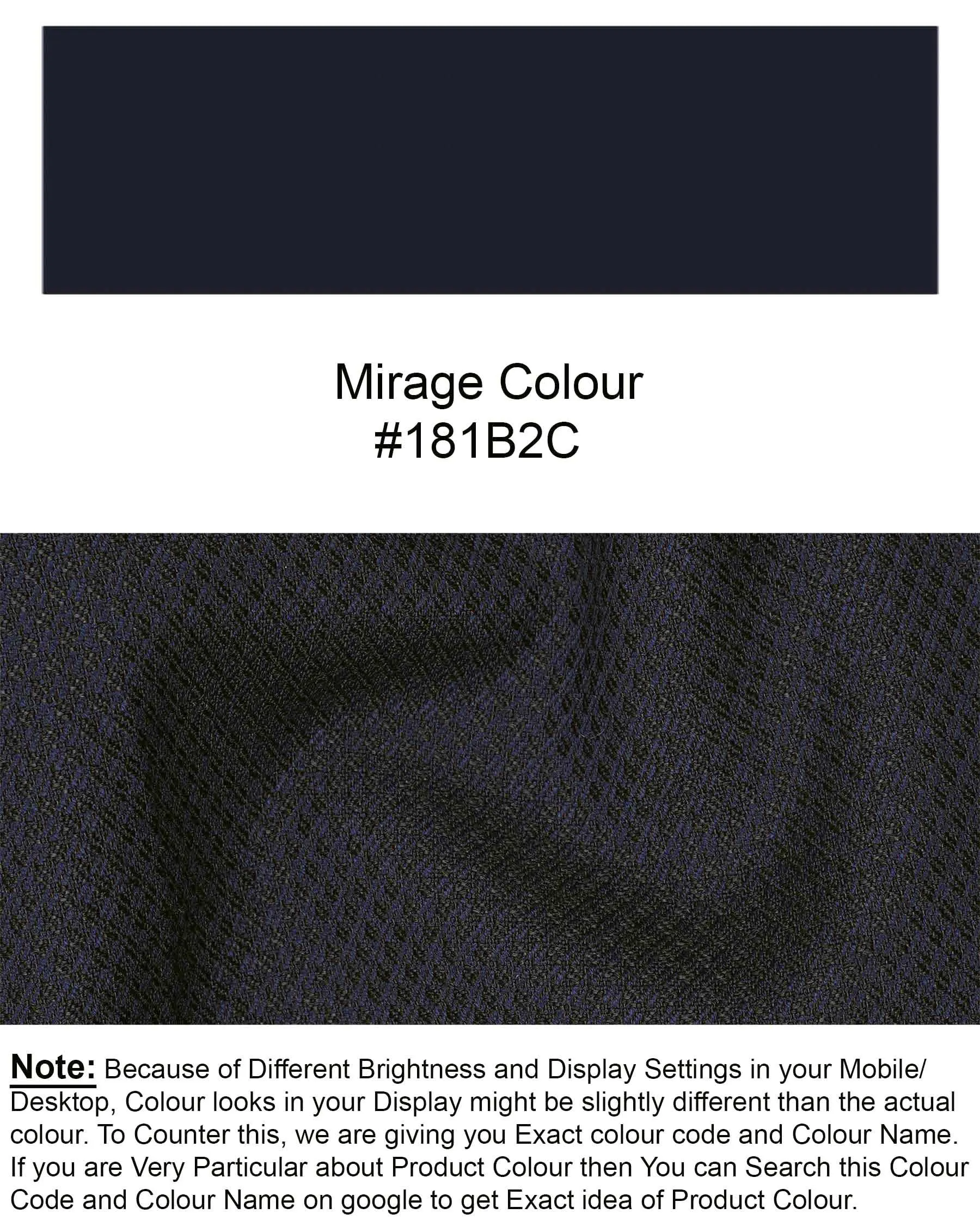Mirage Blue Diamond Textured Waistcoat