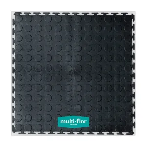 Multi-Flor Multi-Lock Medallion Interlocking DIY 1 m2 (4 Tiles) Black