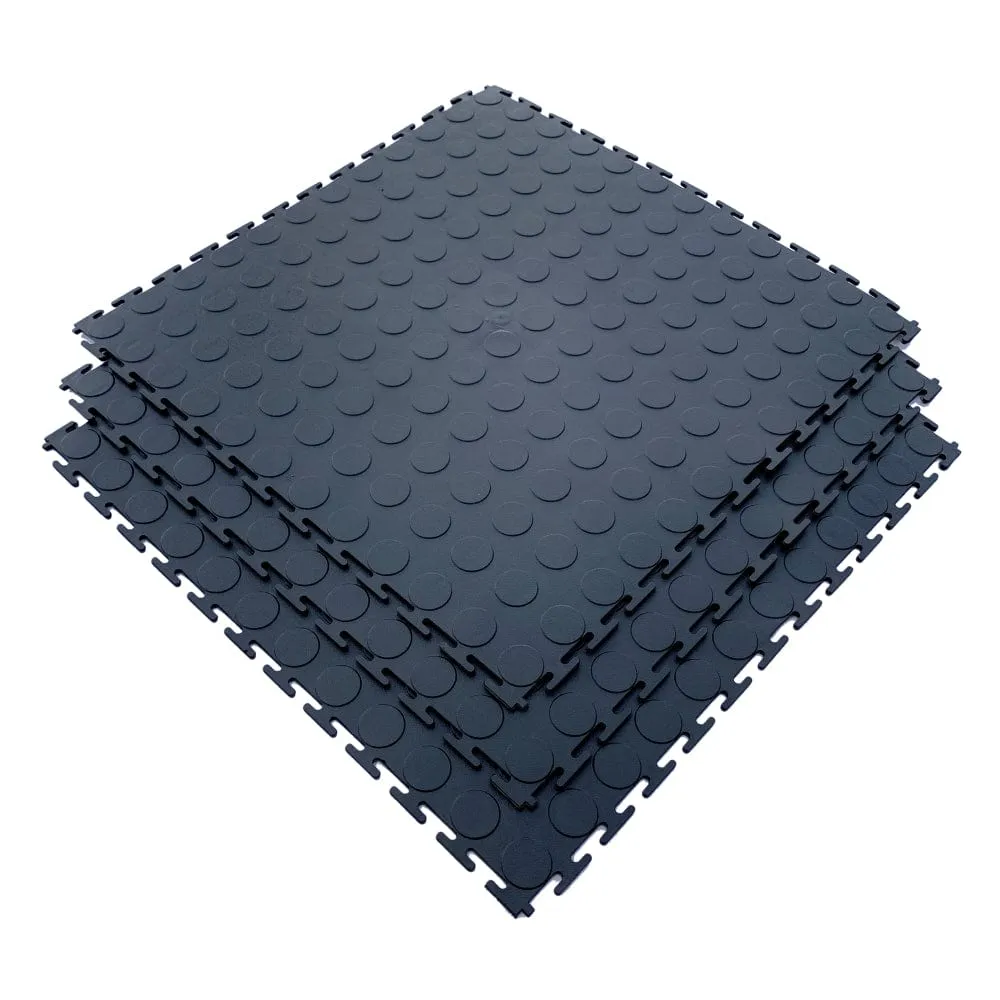 Multi-Flor Multi-Lock Medallion Interlocking DIY 1 m2 (4 Tiles) Black