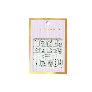 NAIL ART STICKERS - GREEN GODDESS