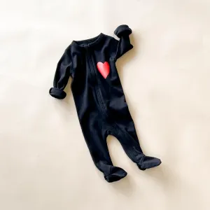 Nighty-Red Heart | Black