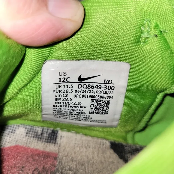 Nike Lebron XX (PS) Green apple/Reflect Silver/ Little Kids 12c