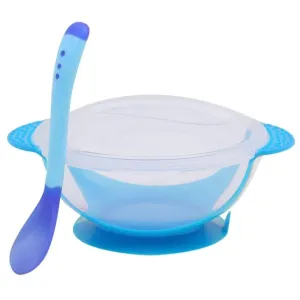 Non-Slip Suction Bowl & Temperature-Sensing Spoon Set
