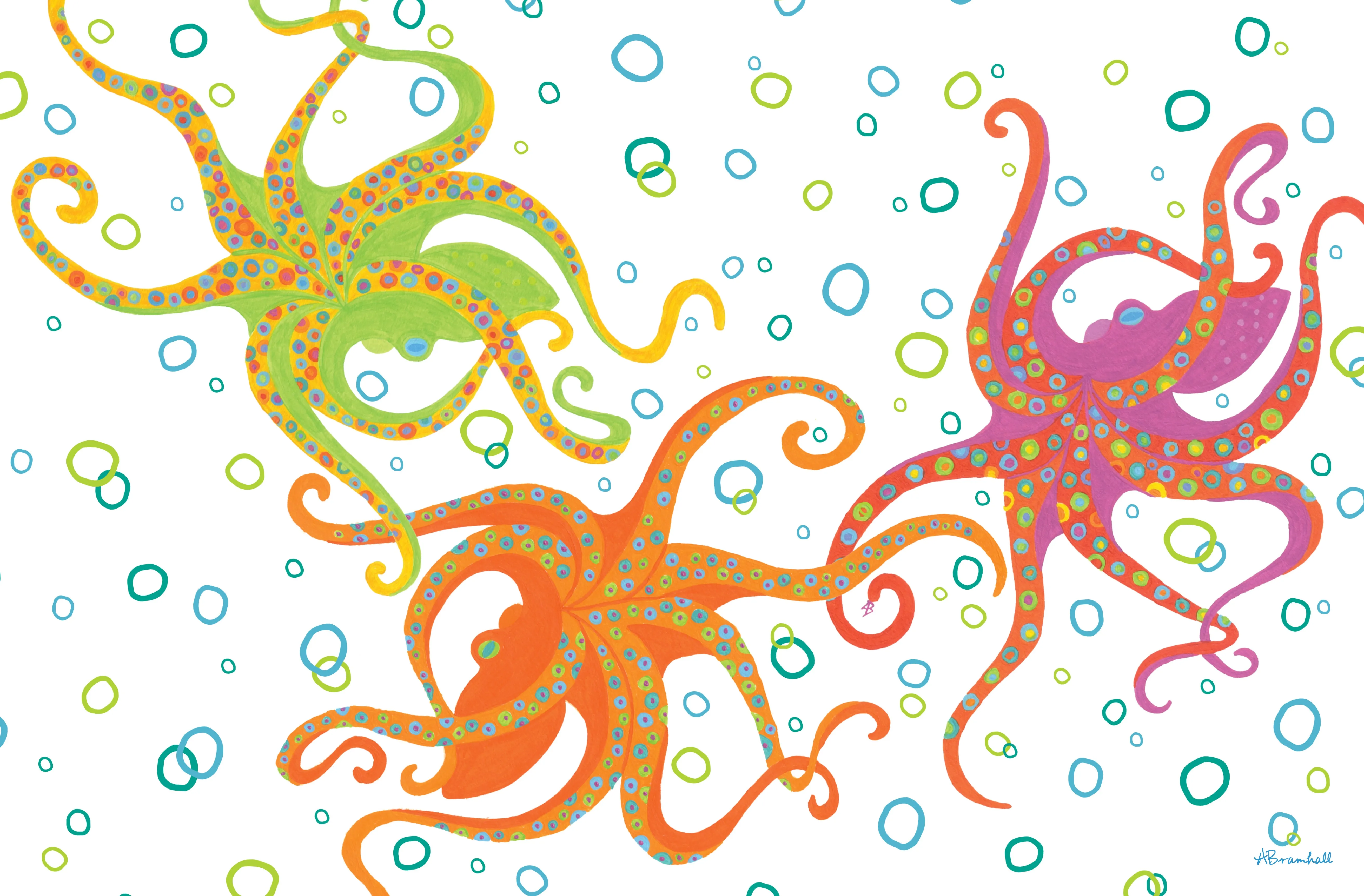 Octopus Trio Placemat