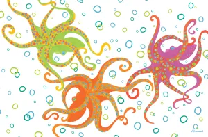 Octopus Trio Placemat