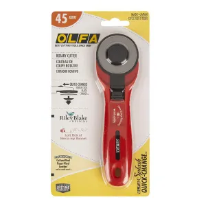 Olfa Quick-Change 45mm Rotary Cutter - Red Lori Holt Edition