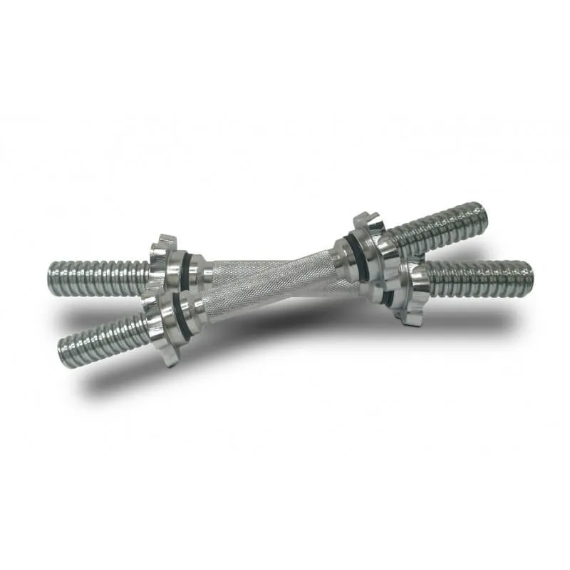 Pair Of 14" Bodyworx Standard Weight Plates Dumbbell Spin Lock Handles with Collars