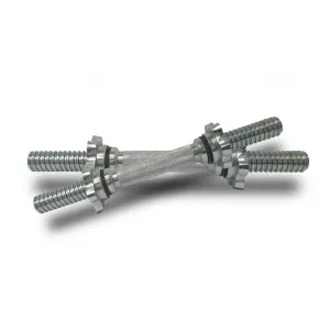 Pair Of 14" Bodyworx Standard Weight Plates Dumbbell Spin Lock Handles with Collars