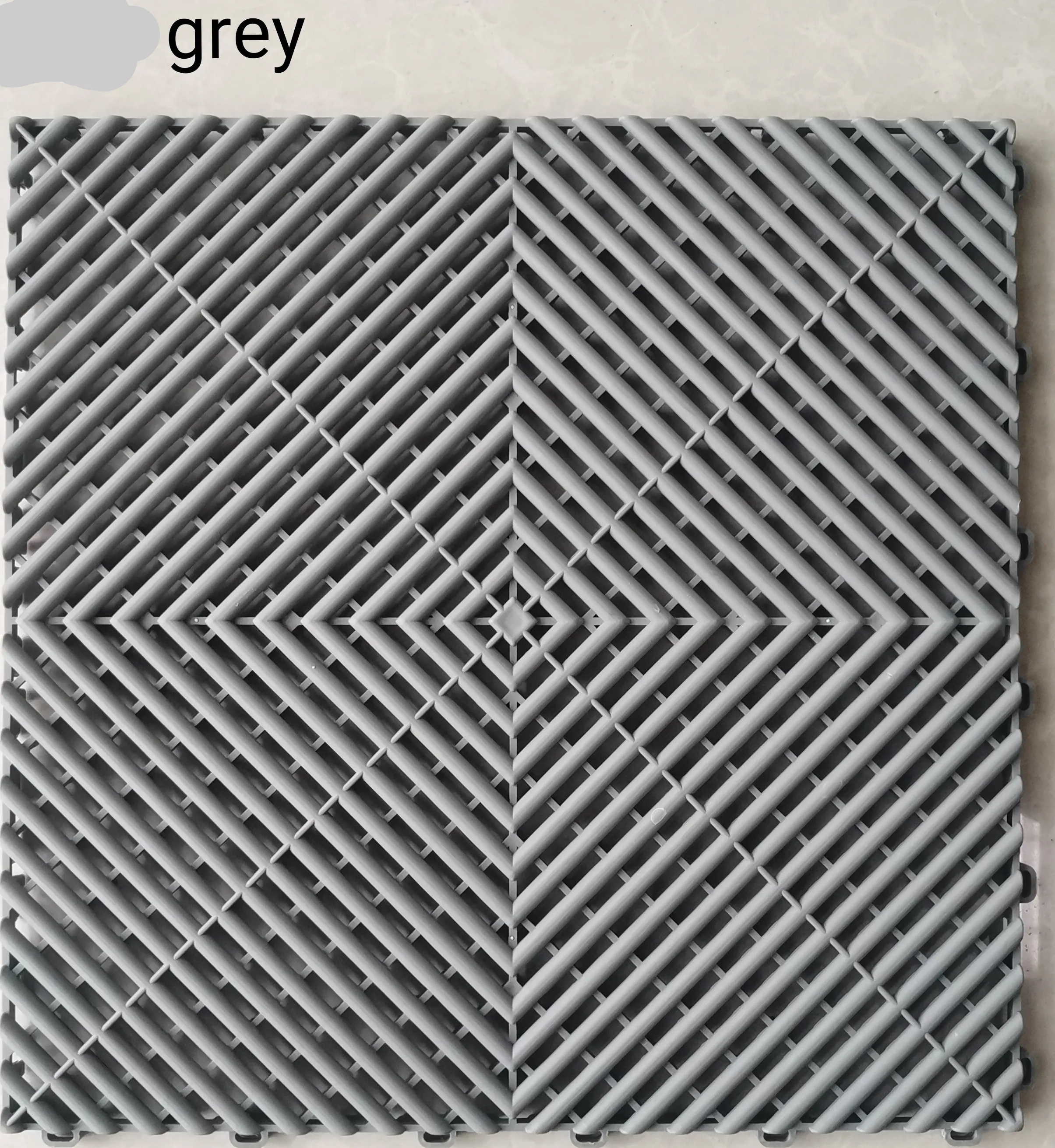 PCC Car Wash Floor Mat Tile, 40x40cm (1.72 sq. ft), Thickness 32mm