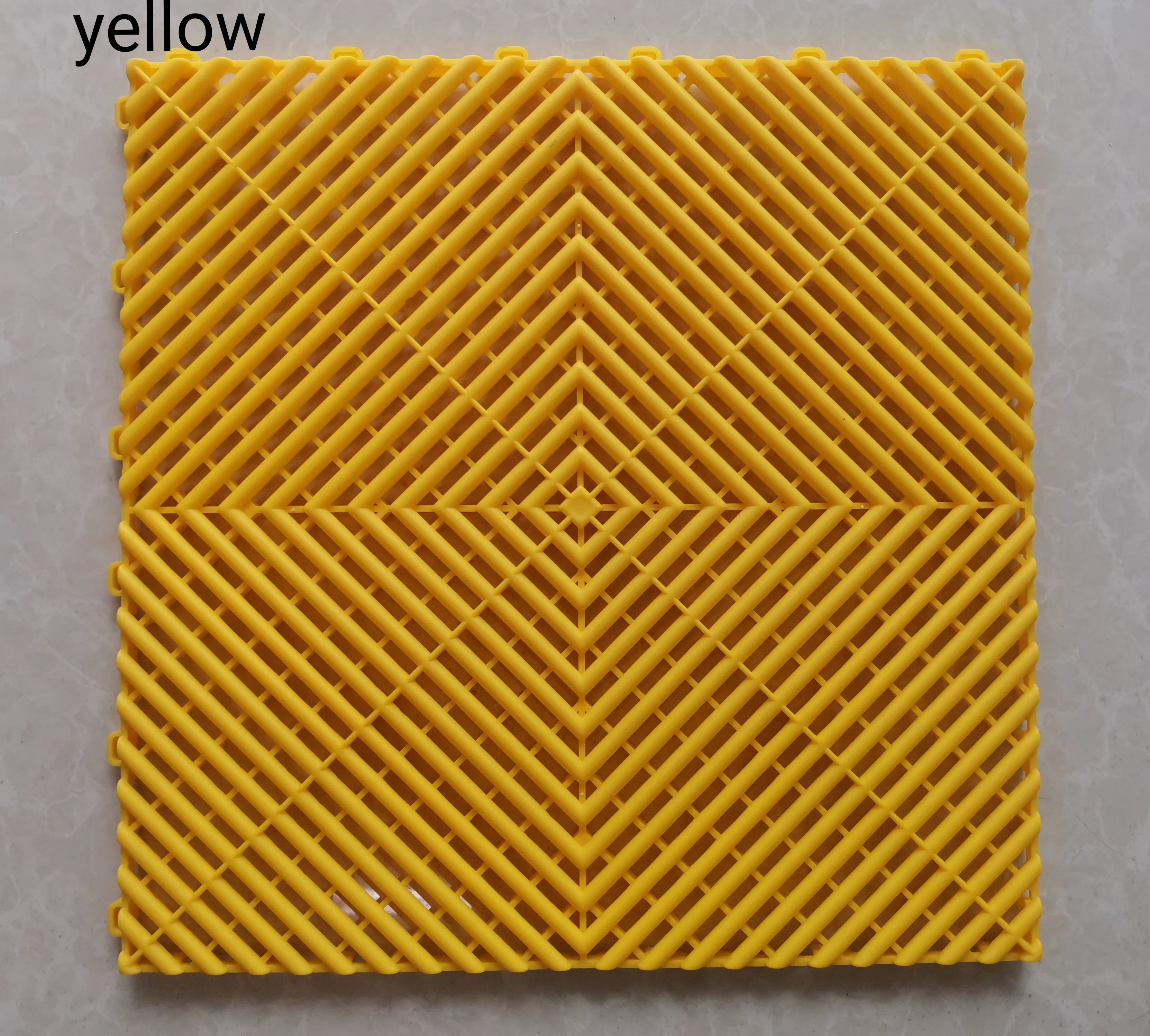 PCC Car Wash Floor Mat Tile, 40x40cm (1.72 sq. ft), Thickness 32mm