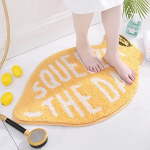 Peach and Lemon Shaped Micro-Fiber Non-Slip Bathroom Mat