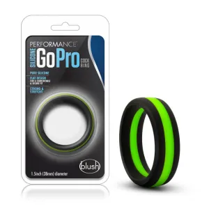 Performance - Silicone Go Pro  Ring -  Black/green/black