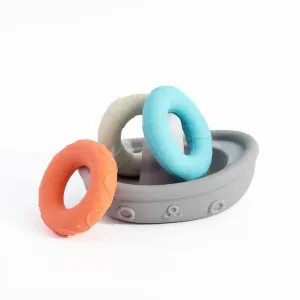 Playground Silicone Stacking Bath Boat Set