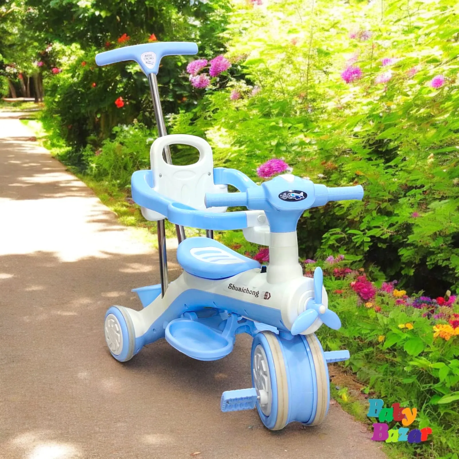 Premium 3-in-1 Kids Tricycle with Safety Seat and Push Handle – Perfect for Outdoor Fun