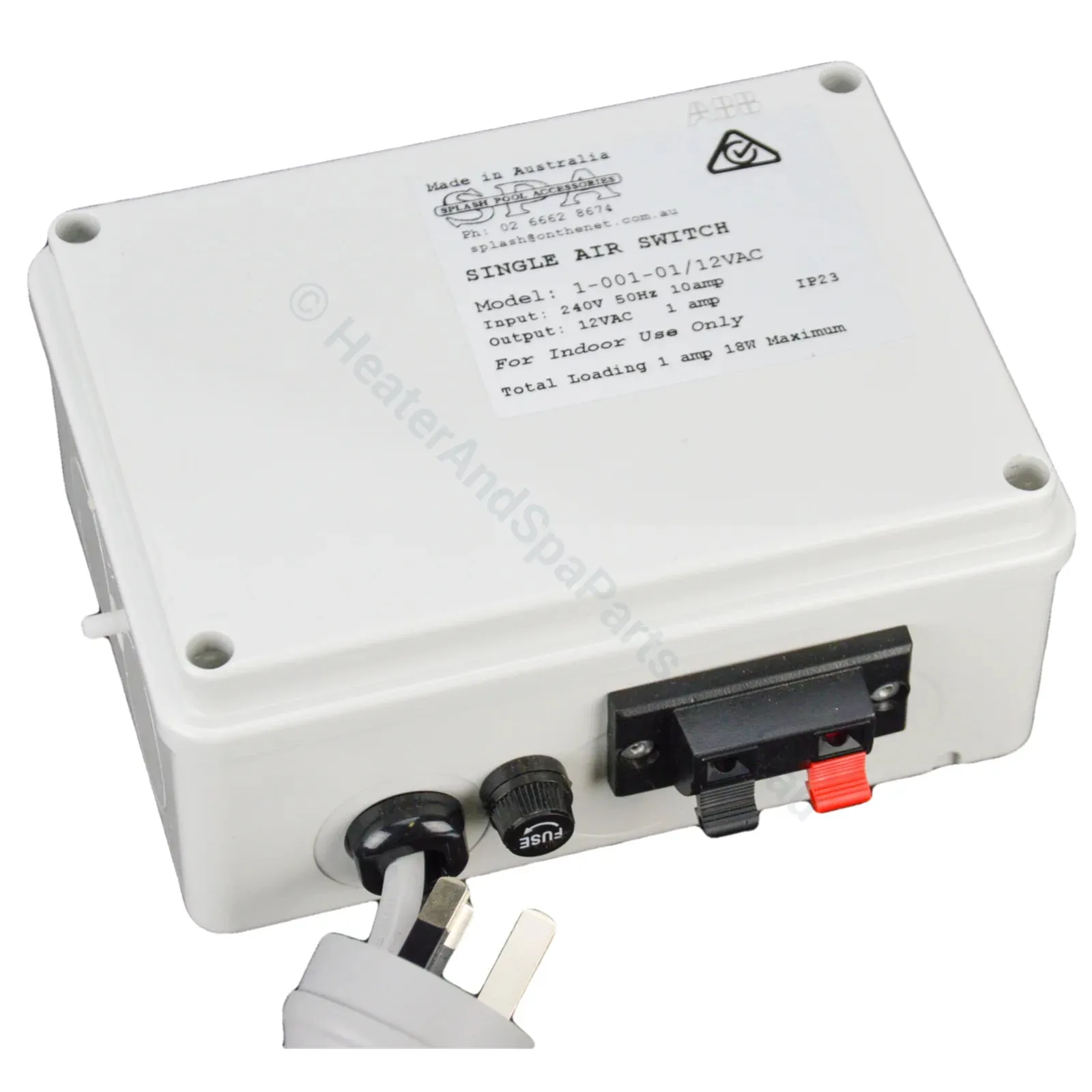 Premium Air Switch Box for 12V Lights - Single