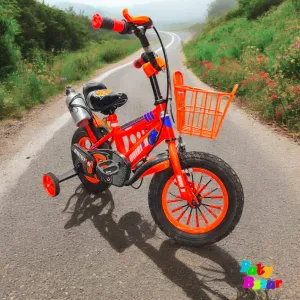 Premium Kids Bicycle – Sporty Design, Training Wheels & Front Basket