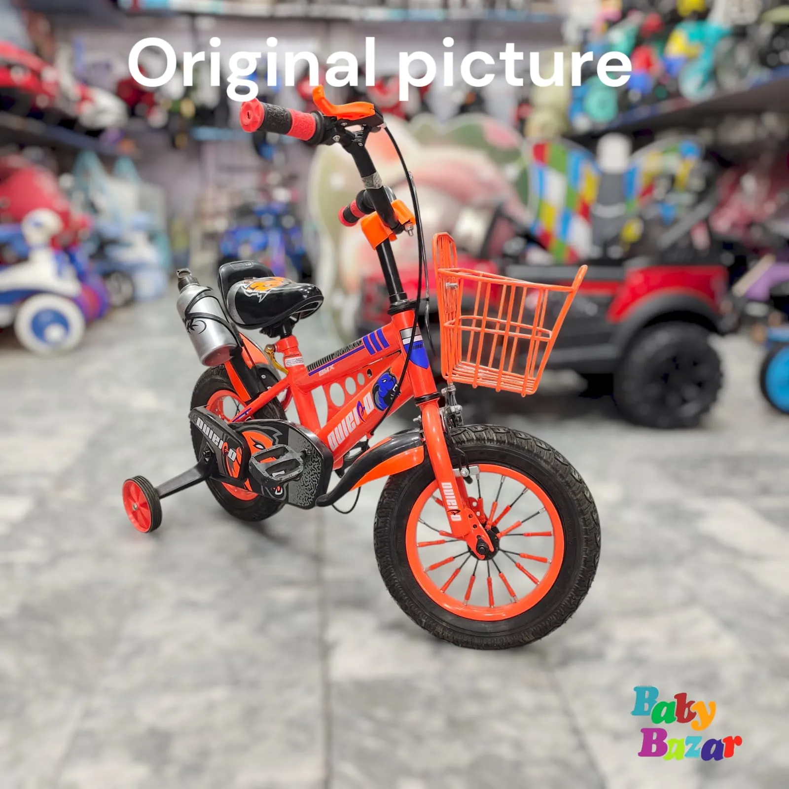 Premium Kids Bicycle – Sporty Design, Training Wheels & Front Basket