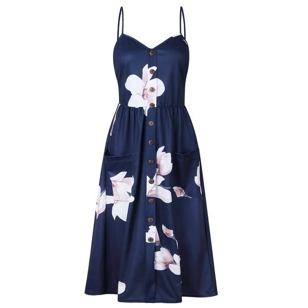 Printing Slip Dress