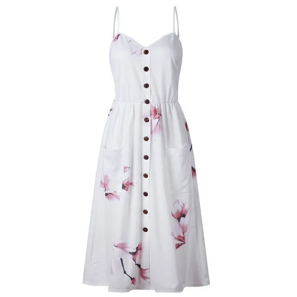 Printing Slip Dress