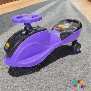 Purple Magic Swing Car for Kids – Smooth Ride & Fun Steering