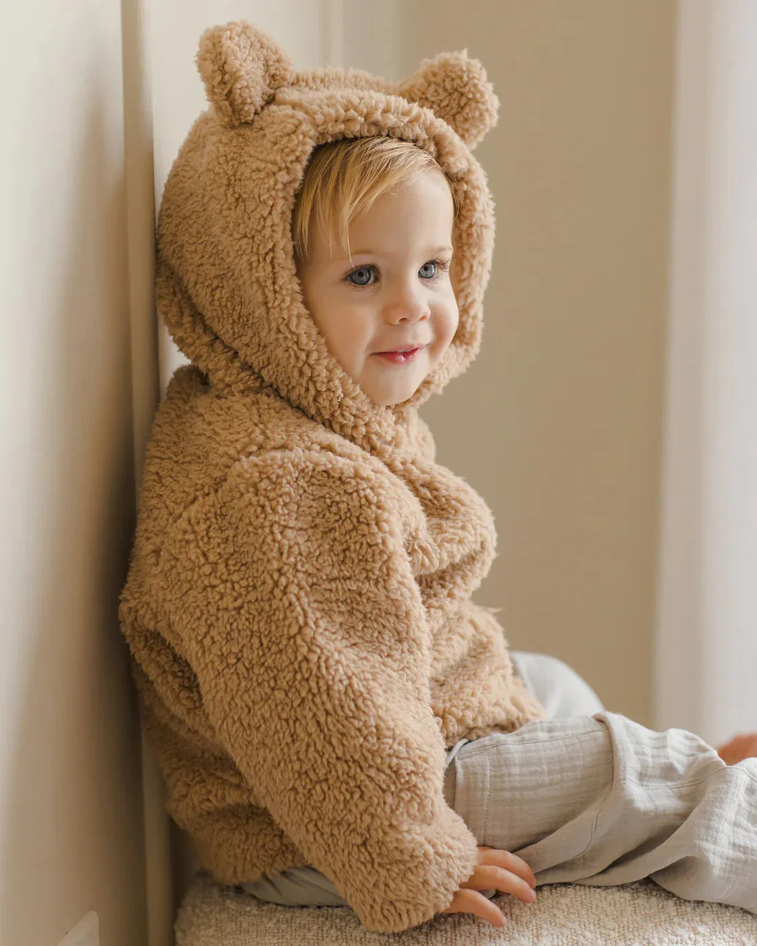 QUINCY MAE Bear Jacket || Beige