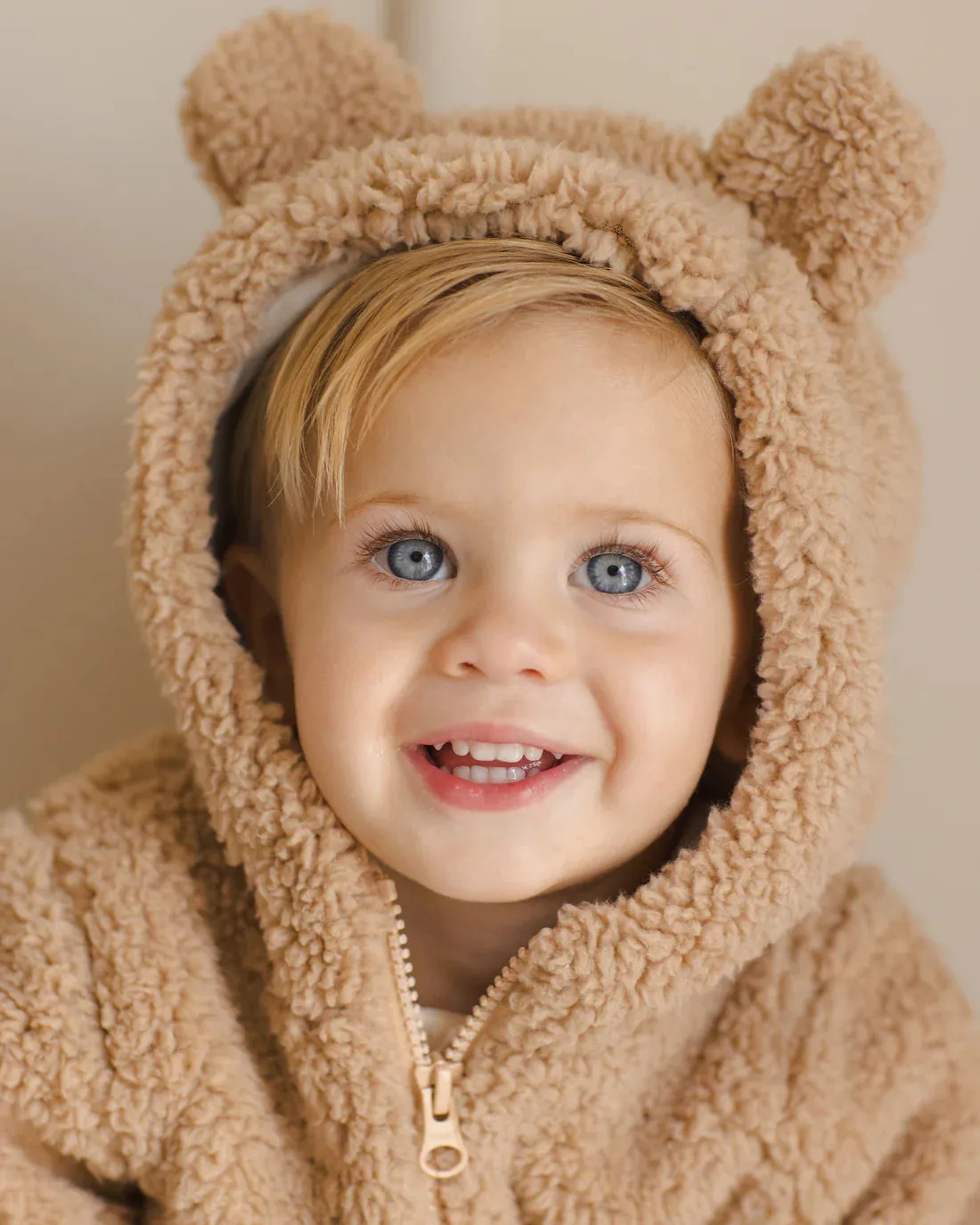 QUINCY MAE Bear Jacket || Beige