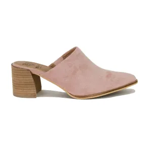"Rose" Block Heel Mules