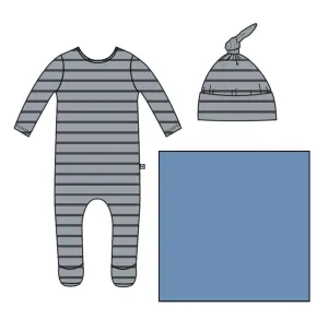 RAGS Essential Newborn Bundle - Quarry Stripe