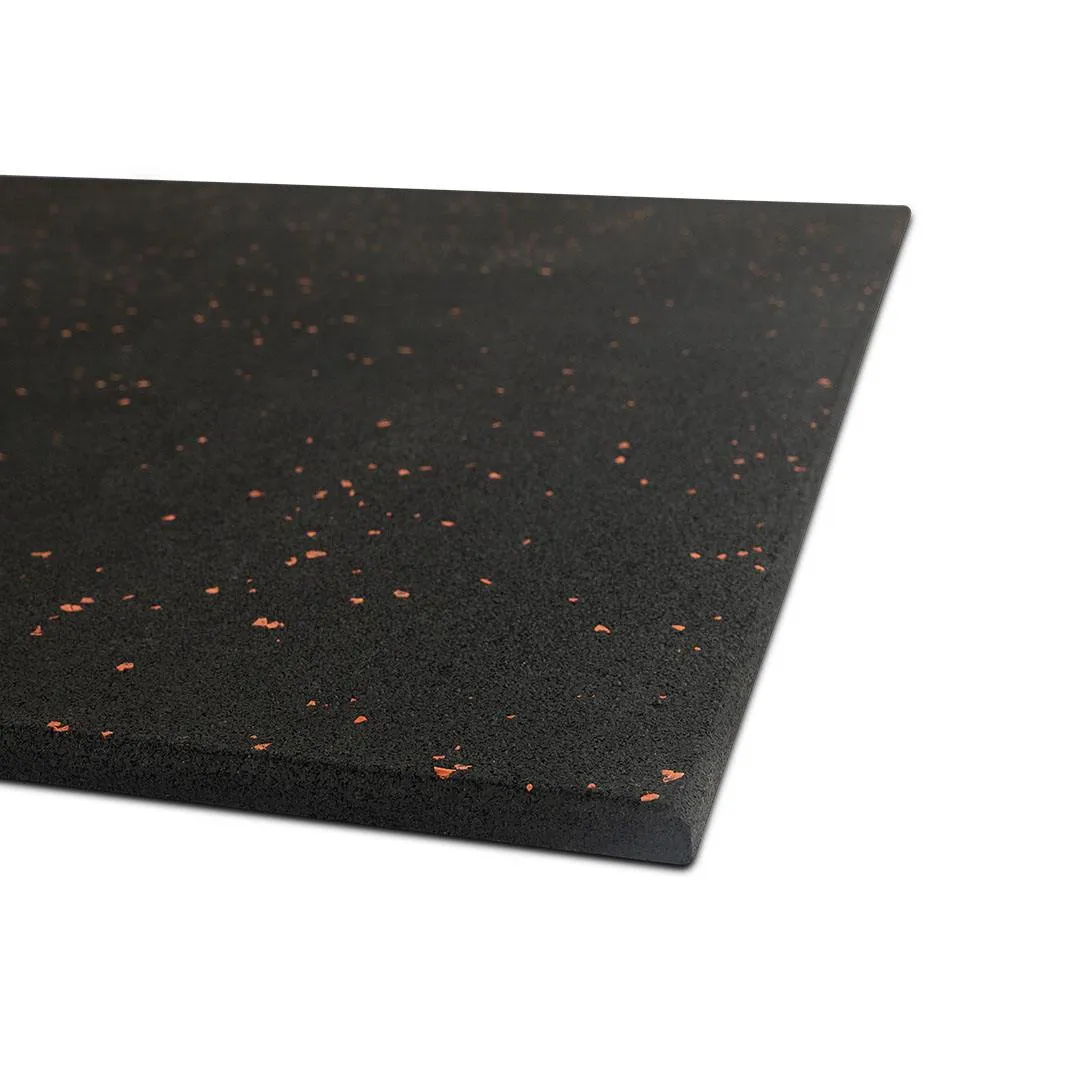 Reeplex Rubber Gym Flooring Tile Black with Red fleck
