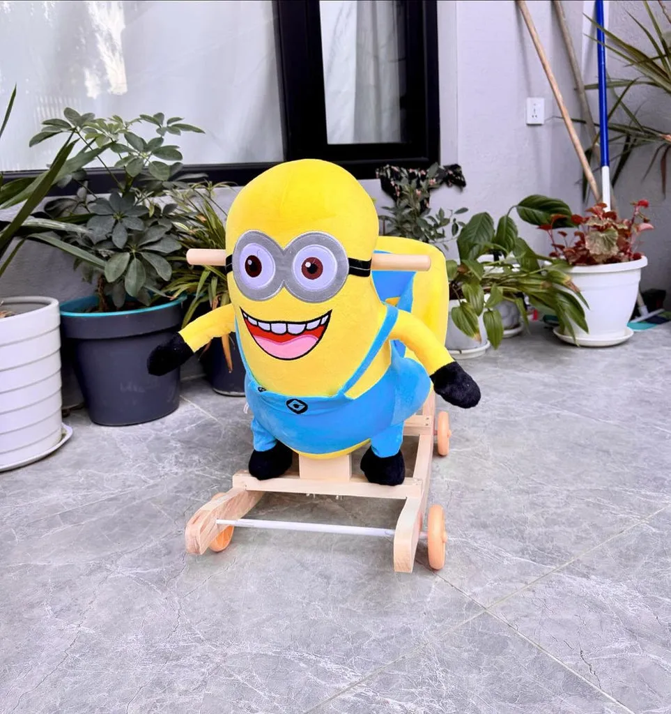 Rocking Minion Ride On Toy for Babies Fun Safe and Durable Rocking Adventure with Iconic Character Design