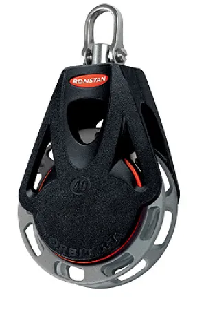 RONSTAN SERIES 40 AUTO / MANUAL RATCHET ORBIT BLOCK - SWIVEL HEAD