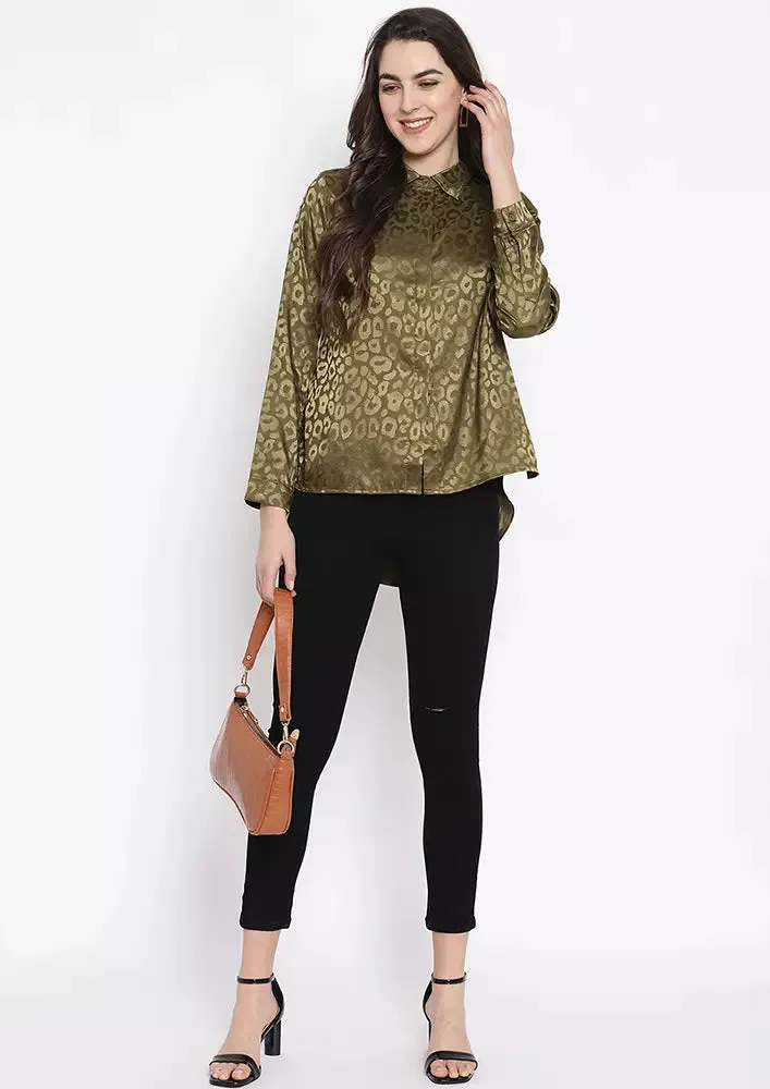 Ruffle Trim Blouse