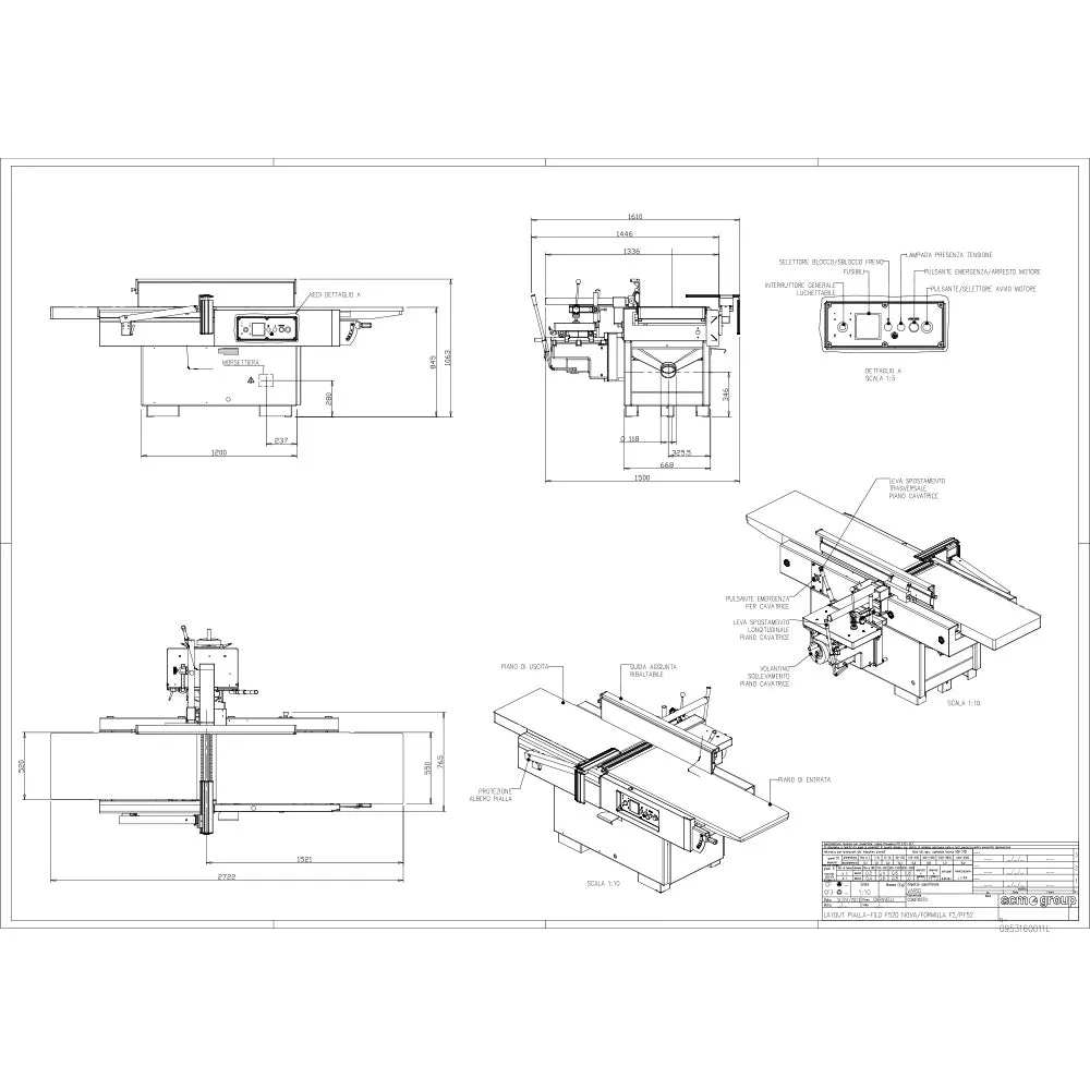 SCM Nova F 520 - Xylent 20" Jointer