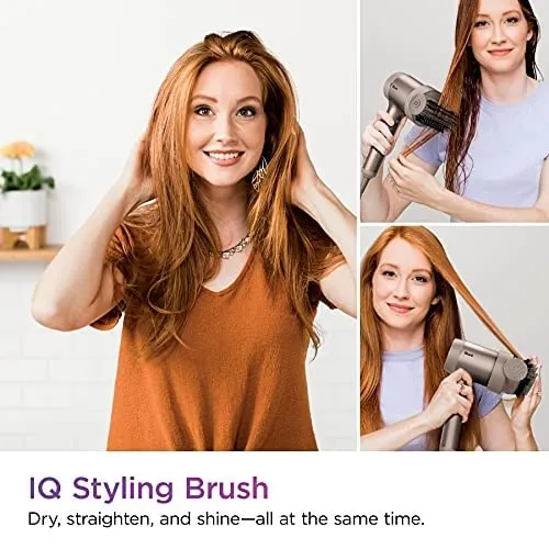 Shark HD112BRN Hair Blow Dryer HyperAIR Fast-Drying, Stone & HD100SAHCA Beauty Non-slip Alligator-style Accessory Clips, 4 Pack, Stone w/ HD100SANM Non-Slip Silicone Mat, Slate