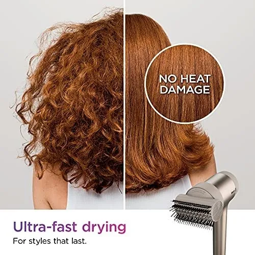 Shark HD112BRN Hair Blow Dryer HyperAIR Fast-Drying, Stone & HD100SAHCA Beauty Non-slip Alligator-style Accessory Clips, 4 Pack, Stone w/ HD100SANM Non-Slip Silicone Mat, Slate