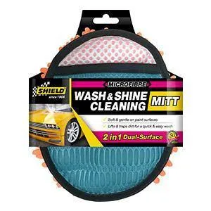 Shield Microfibre Wash & Shine Cleaning Mitt