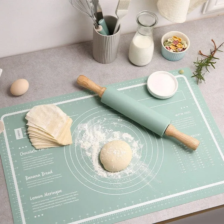 Silicone Baking Mat Non Slip Pastry Mat with Measurement