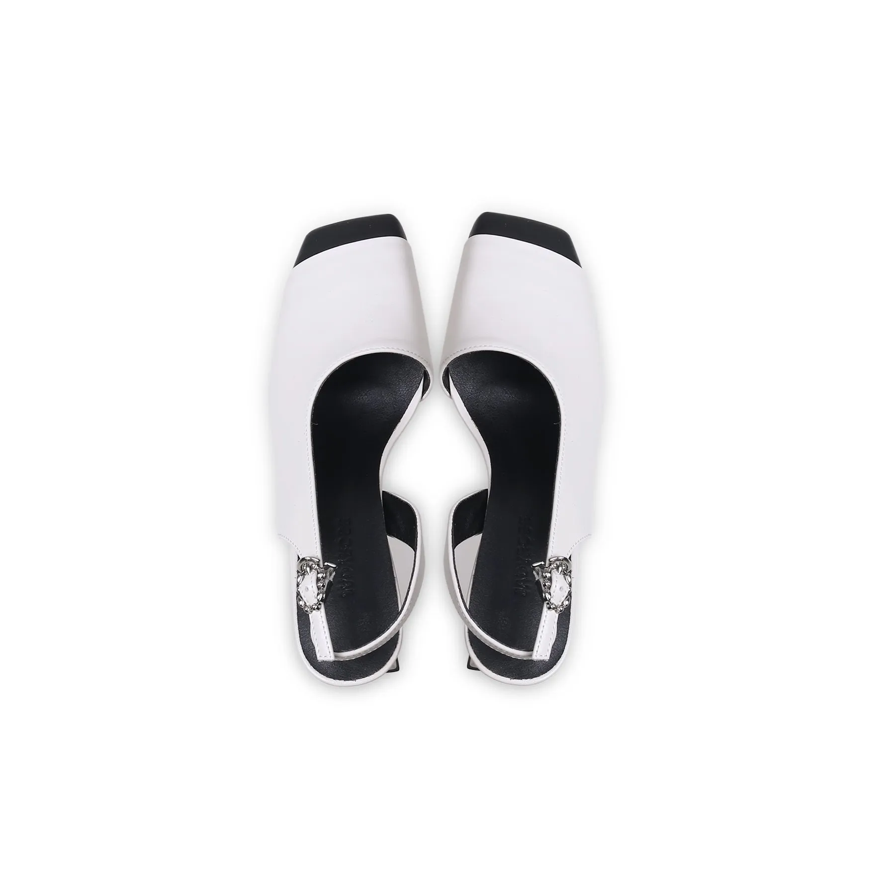 Silver Buckle Orchid Vickie Leather Sandal
