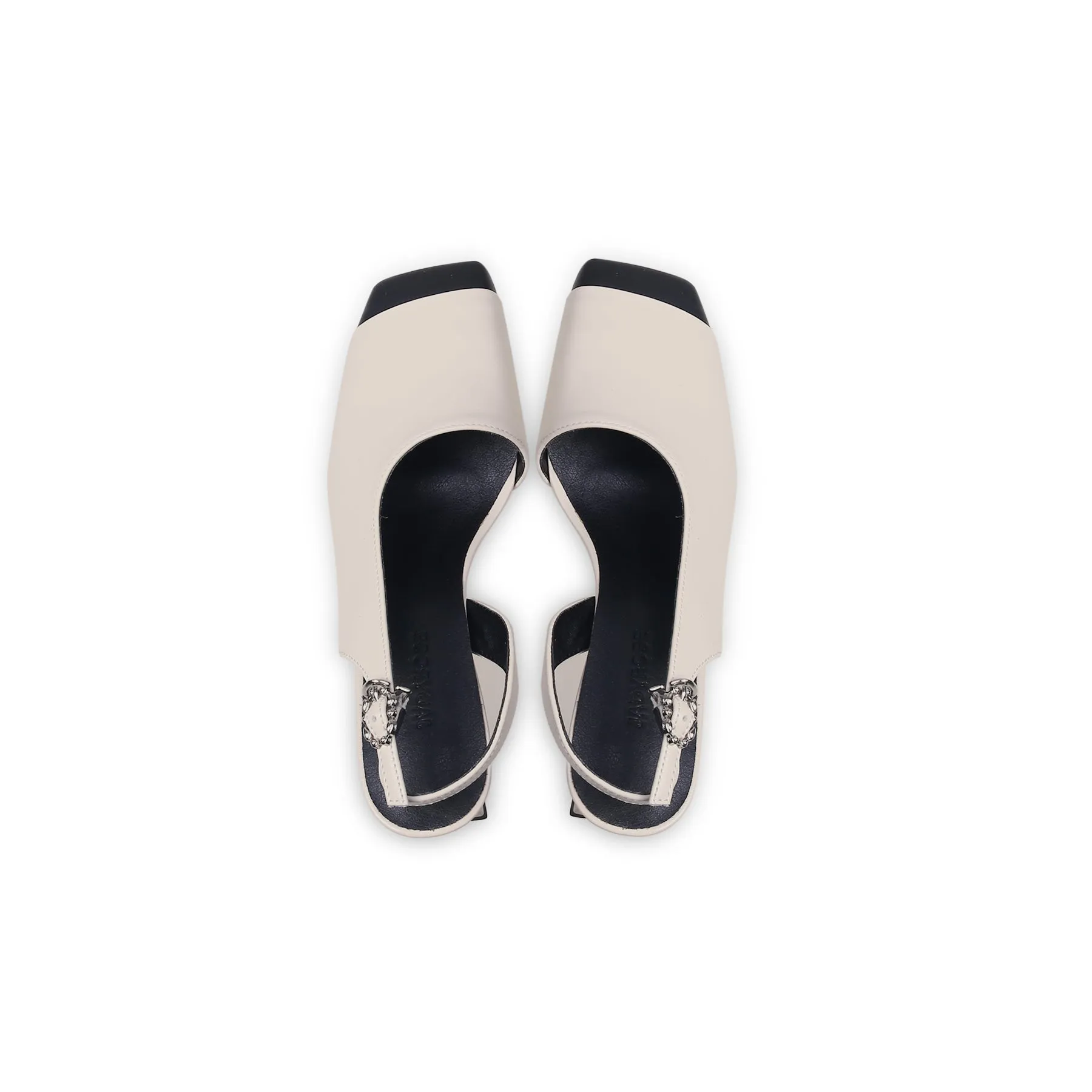 Silver Buckle Orchid Vickie Leather Sandal