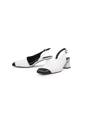 Silver Buckle Orchid Vickie Leather Sandal