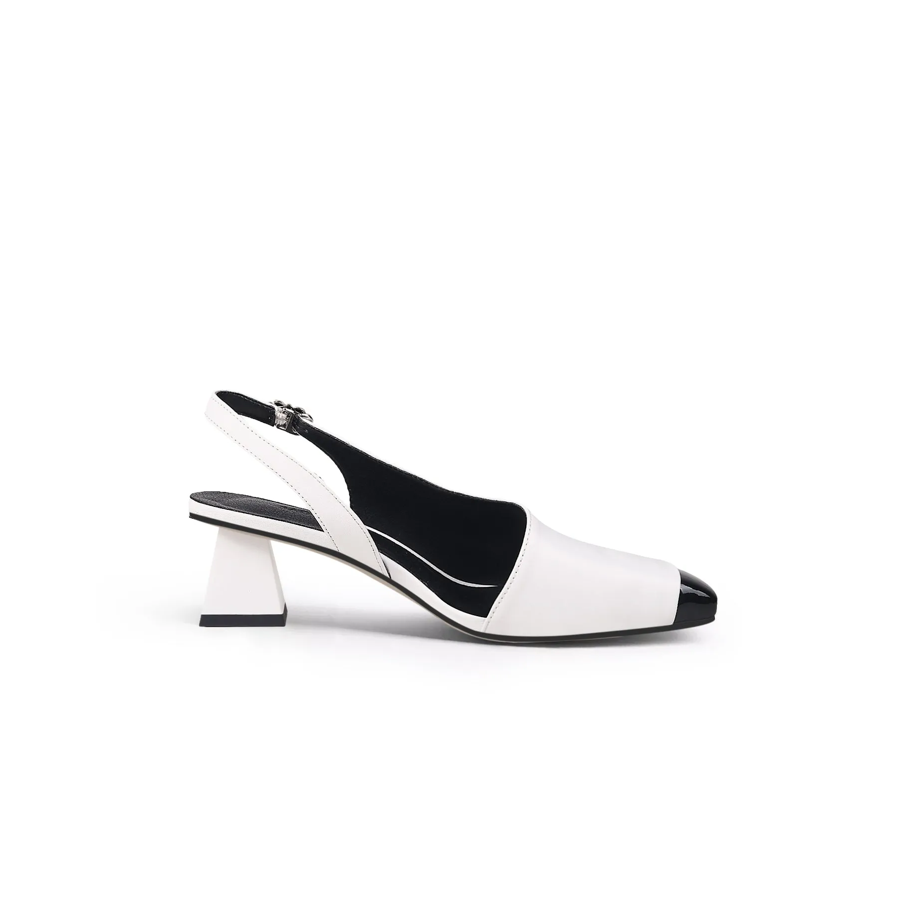 Silver Buckle Orchid Vickie Leather Sandal