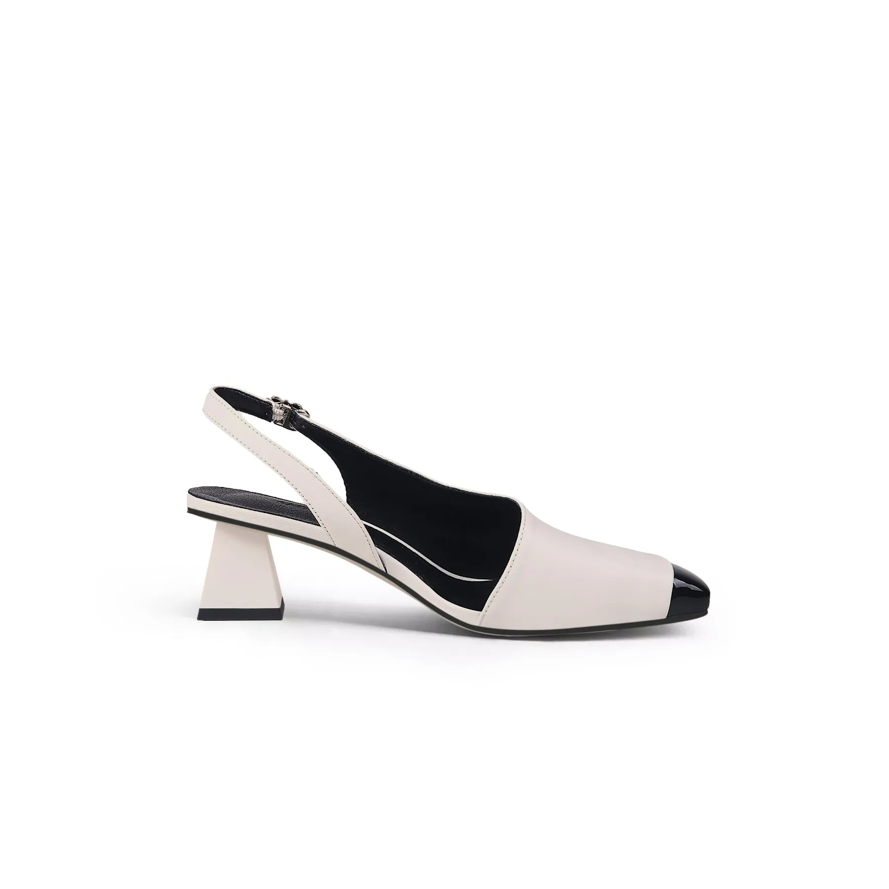 Silver Buckle Orchid Vickie Leather Sandal