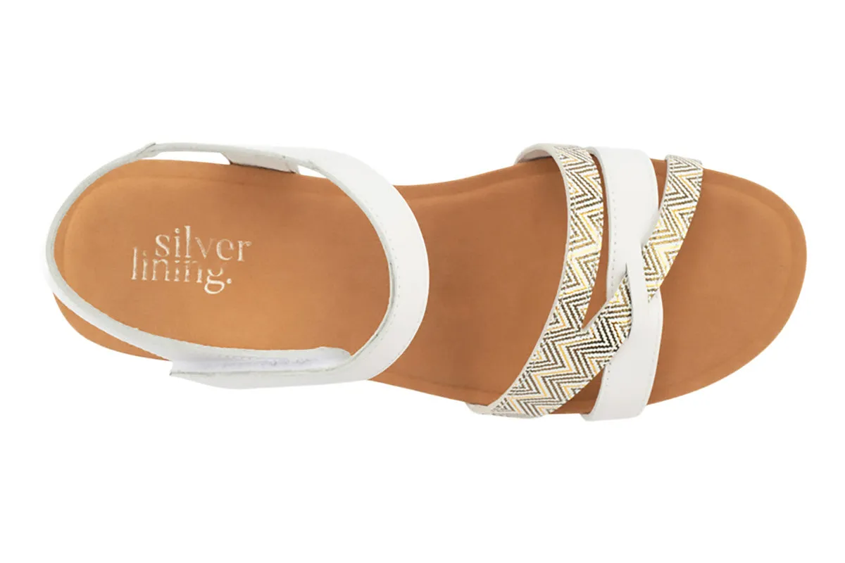 Silver Lining Logan White Combo Womens