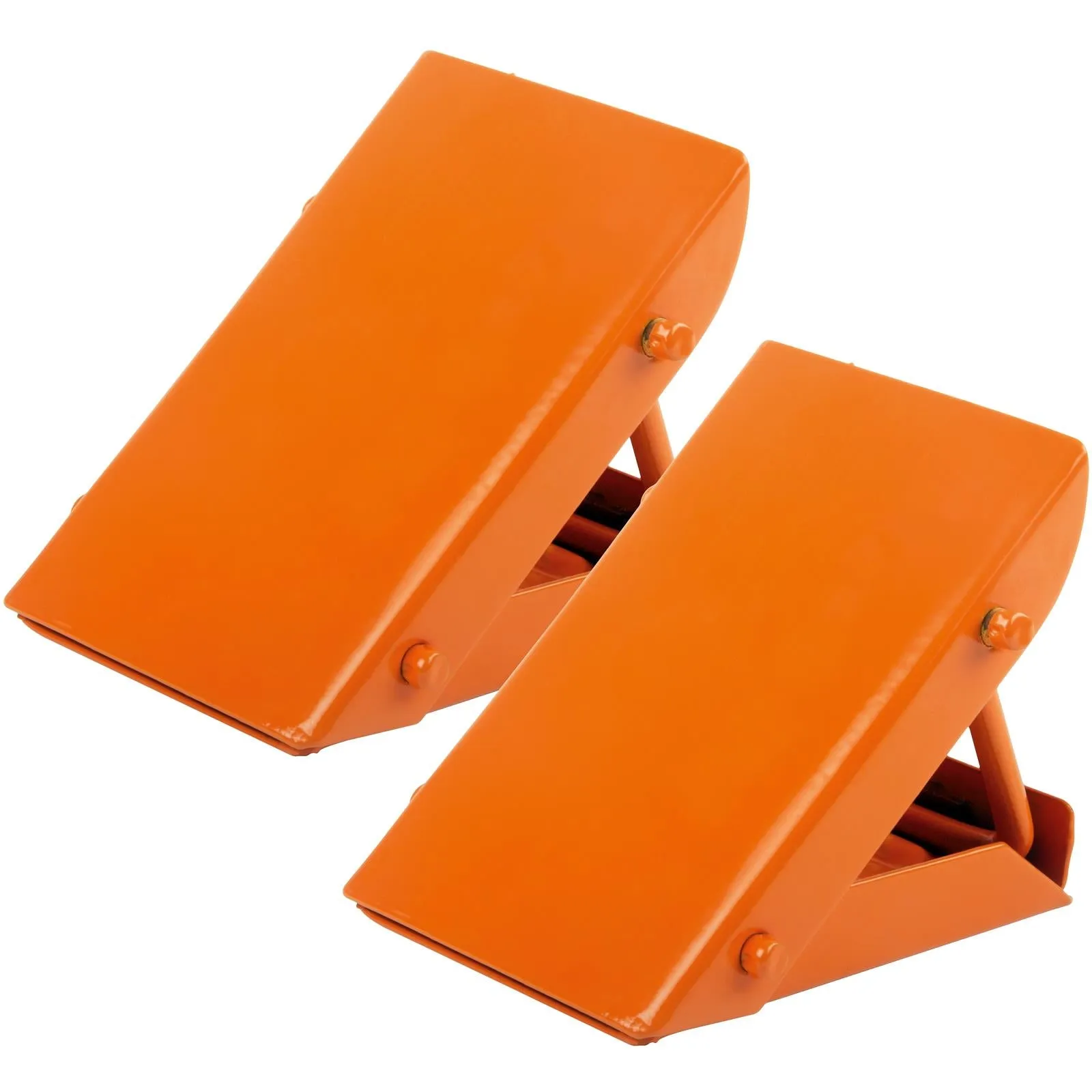 Silverline 2 Piece Folding Wheel Chocks Car Caravan Trailer Van Heavy Duty Wedge