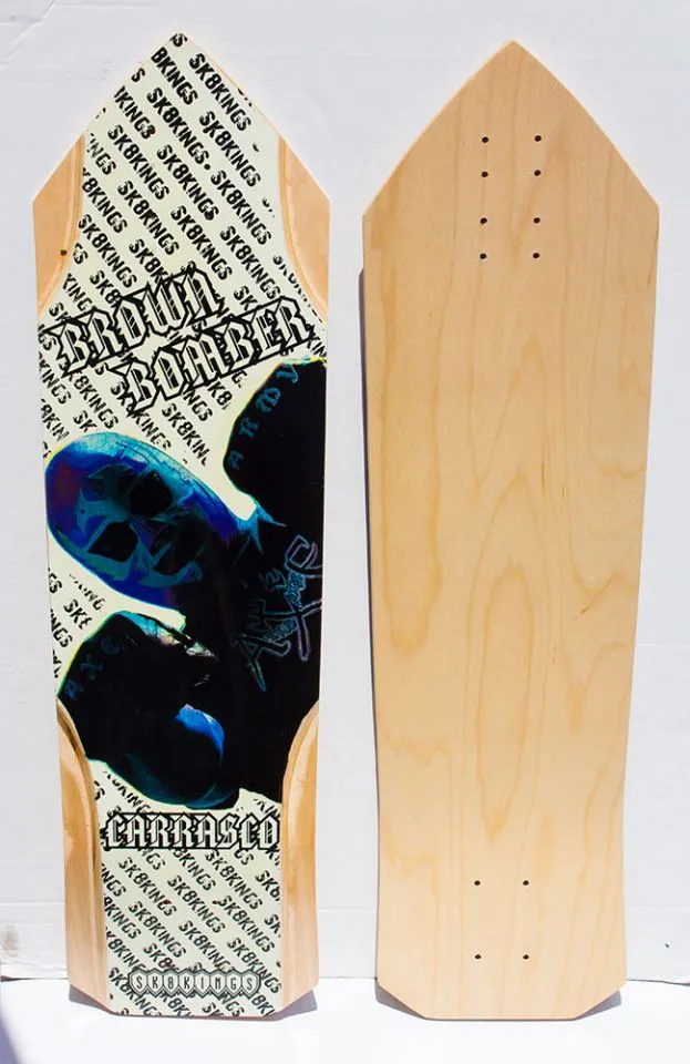 SK8Kings Richy Carrasco Brown Bomber Pro maple slalom deck - 32.5 x 9