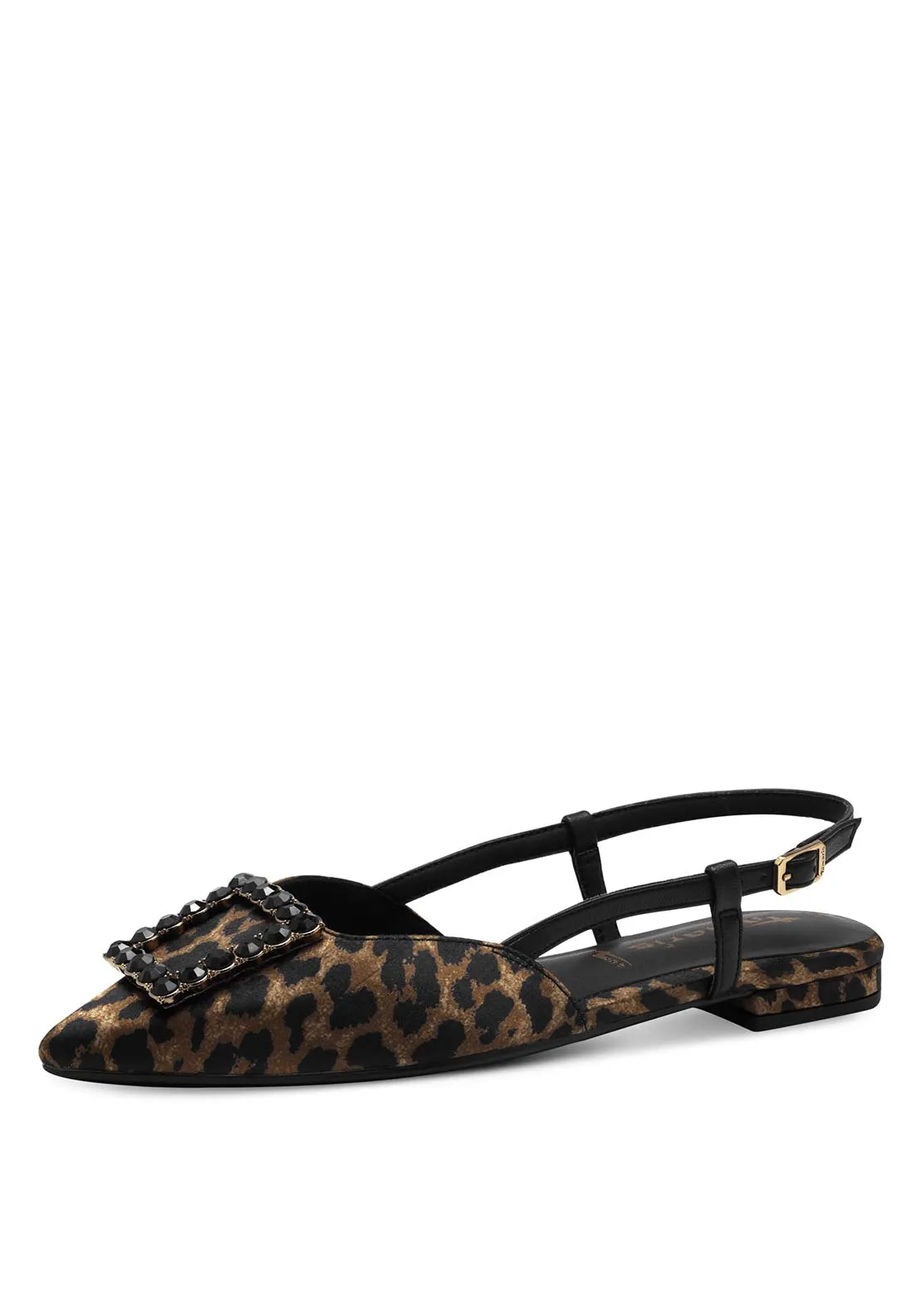 Sparkle Detail Flat Shoe - Leopard Print